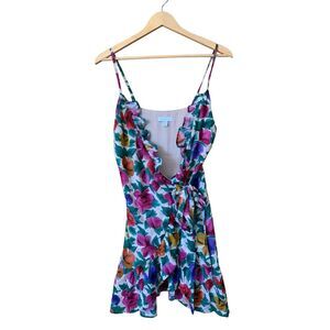 Topshop Floral Mini Dress - Multicolor